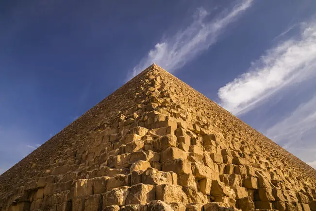 la camara del rey en la piramide de keops