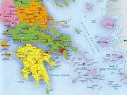 islas de grecia en mapa