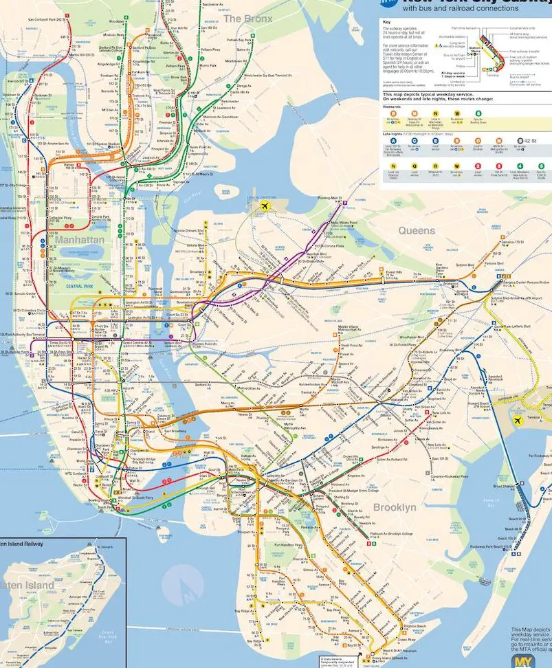 mapa de transporte publico
