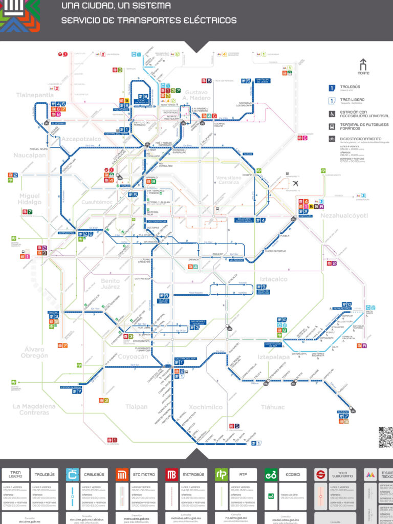 mapa del transporte publico